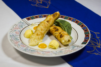 Grilled khachapuree